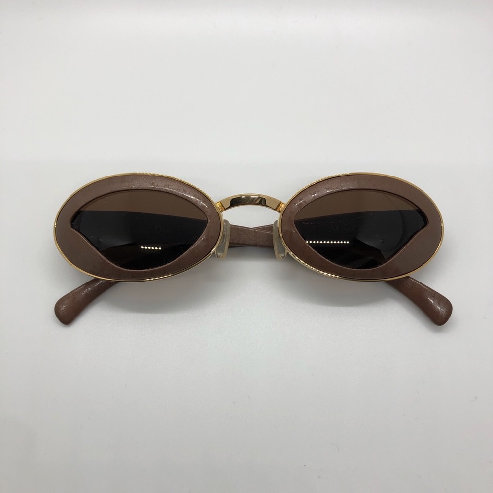 SOLD! Vintage Dior Pin Up Light Brown Sunglasses
